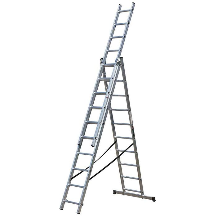 Лестница алюминиевая драбина універсальна NOWA 3х7 3х8 3х9 3х10 3х11