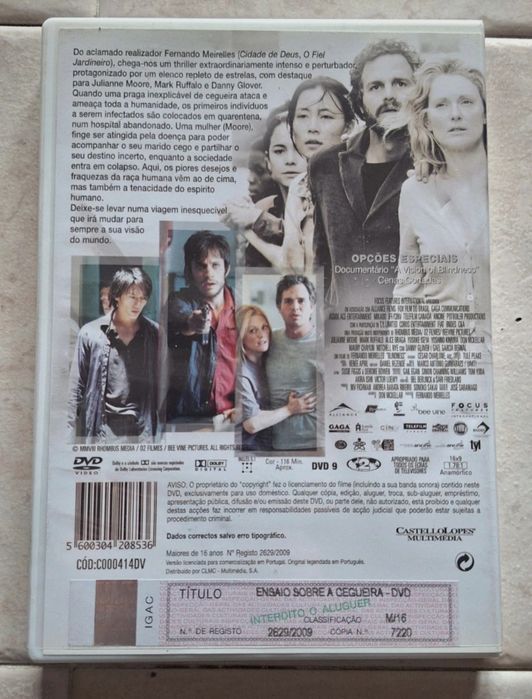 DVD ensaio sobre a cegueira