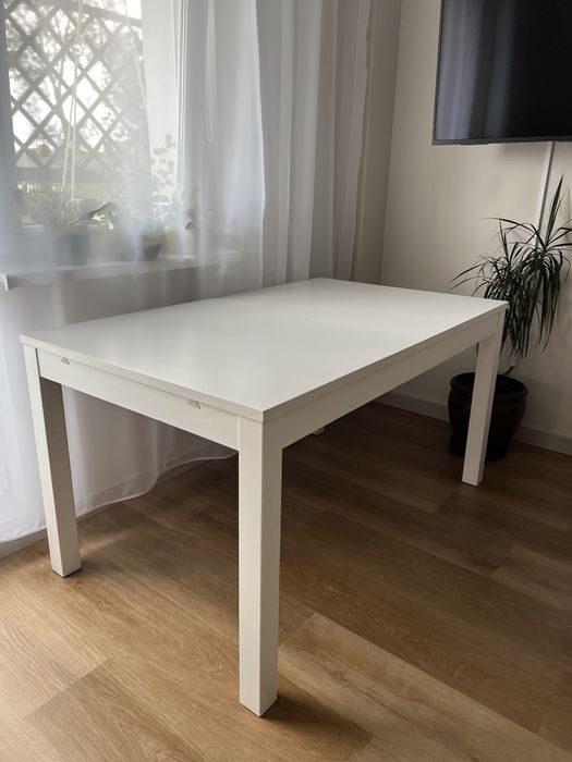 Biały stół ikea rozkładany 84x140/180/220
