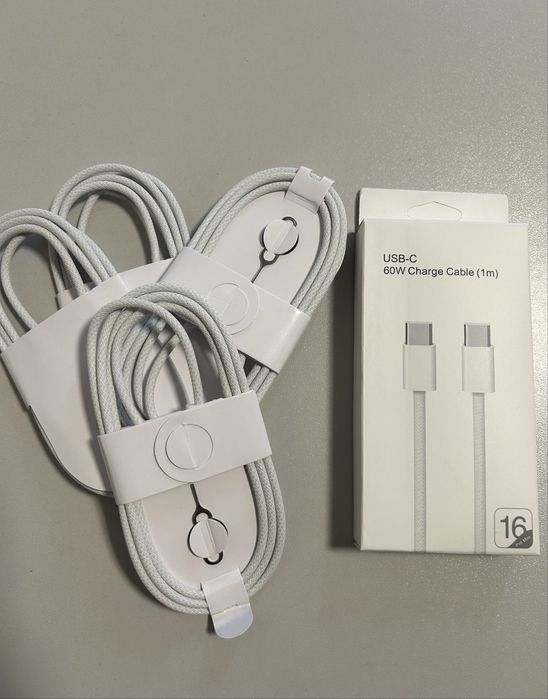 Премиум кабель USB-C → USB-C 60W Fast Charge | Усиленный | Для iPhone / Android / MacBook