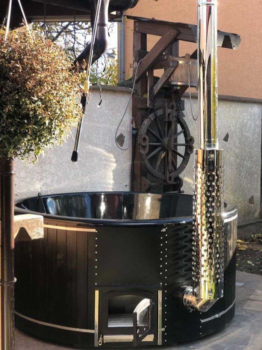 Чан на дрова Баня офуро Мобільна лазня Гарячий басейн Спа купель