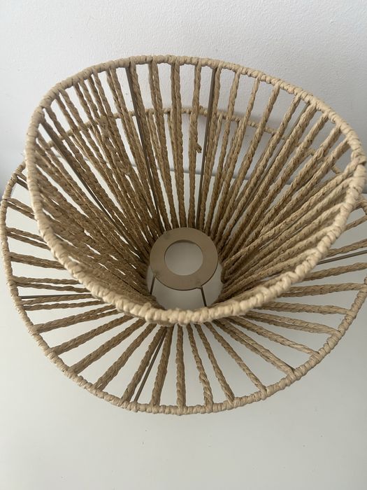 Abażur- klosz do lampy pleciony/ boho