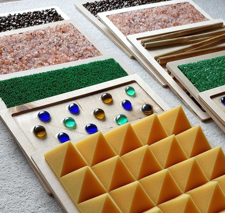 Panele sensoryczne Ścieżka Montessori Stymulacja Masaż Na zamówienie