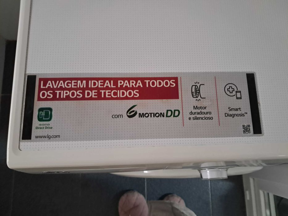Máquina de Lavar Roupa LG Inverter Direct Drive – 8 kg | Classe A+++
