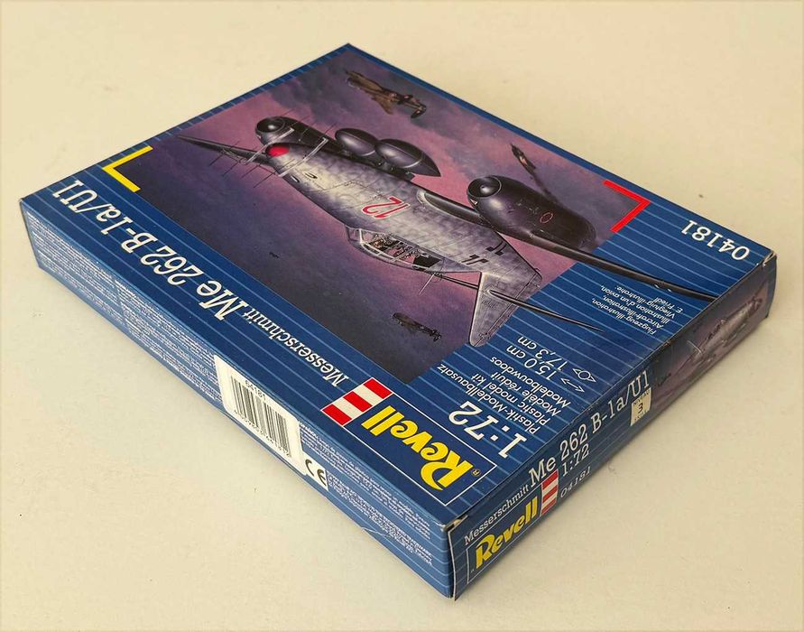 Revell_Messerschmitt Me 262B-1/U1. ESc.1:72. Completo e como novo.