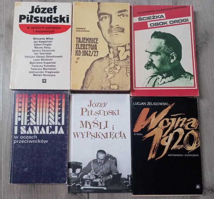 Książki 6 sztuk Józef Piłsudski Wojna 1920