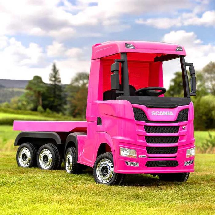 Tir na akumulator dla dzieci SCANIA 4x4 + LAWETA autko elektryczne