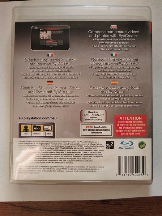 Program EyeCreate na konsolę PS3