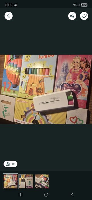 Zestaw kredki ołówkowe + jumbo