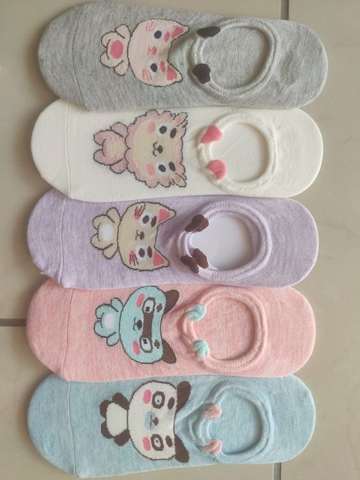 5x Par Skarpetki Damskie Stopki Kot Koty 39-41 nowe