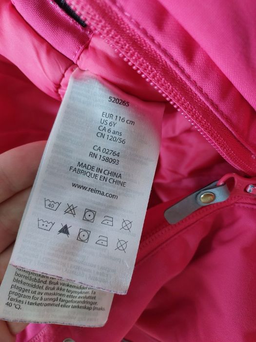 Kombinezon zimowy dziewczęcy Reima 116