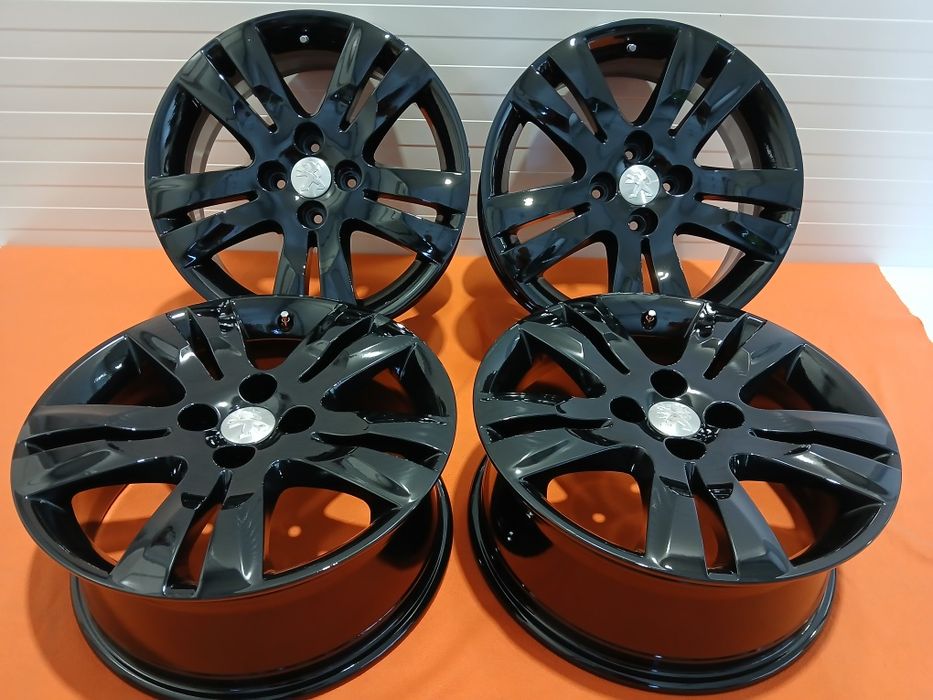 Felgi aluminiowe 17 'rozstaw 4x108 Peugeot OE -czarny połysk -