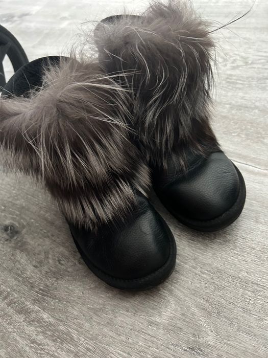 Botki zimowe z naturalnej skóry