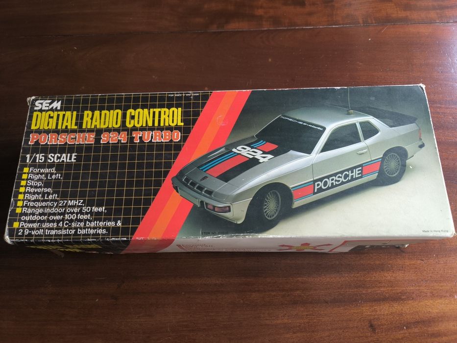 Porsche 924 Carro telecomandado/ controlo remoto (anos 80)