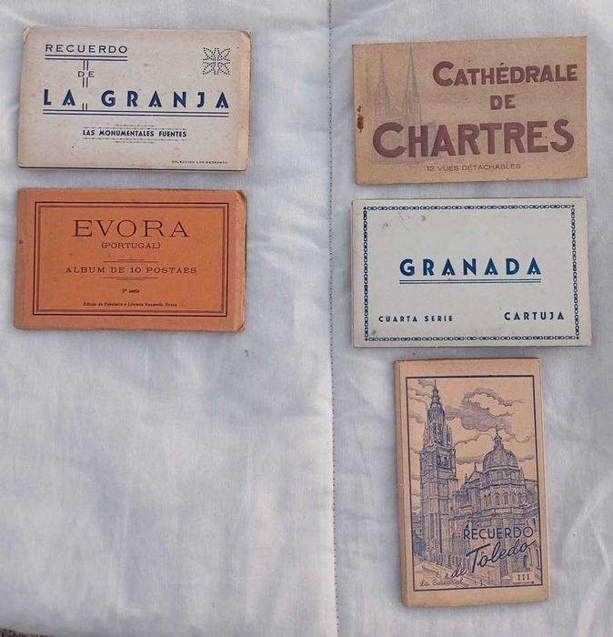 Cadernetas de postais antigos