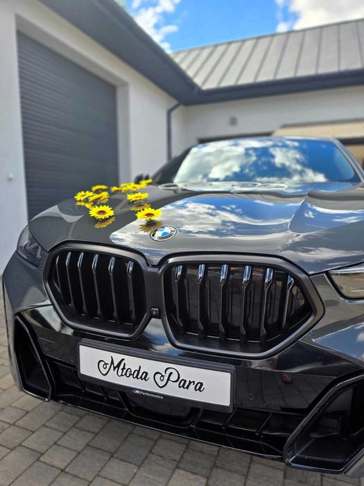 AUTO DO ŚLUBU‼️BMW X6 G06 xDrive - NAJNOWSZY MODEL! 2026! Wynajem samochód do ślubu! Z kierowcą! Sesja! Premium! Wolne terminy!!!
