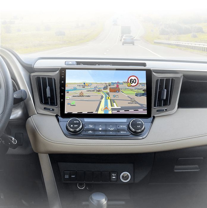 Radio Android 15 10,1” CarPlay Android Auto – Toyota RAV4 2012–2018 2GB/32GB GPS Nawigacja Stacja Multimedialna WiFi Bluetooth PL