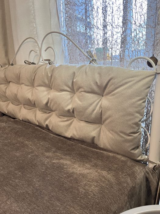 Подушка захист на спинку ліжка подголовник для кровати изголовье борт