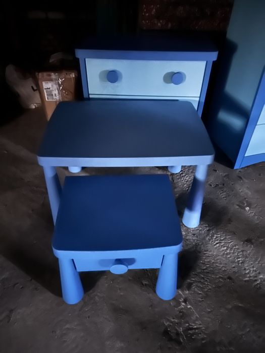 Комплект меблів Ikea Mammut, ікеа маммут, блакитний