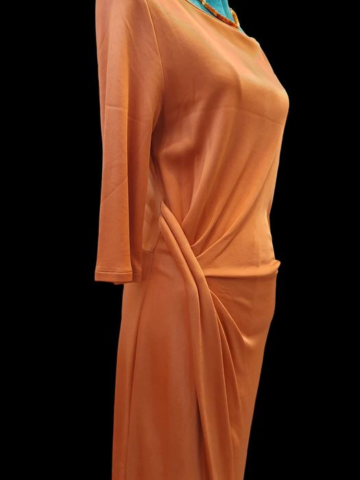 Vestido Roberto Cavali cor de tijolo