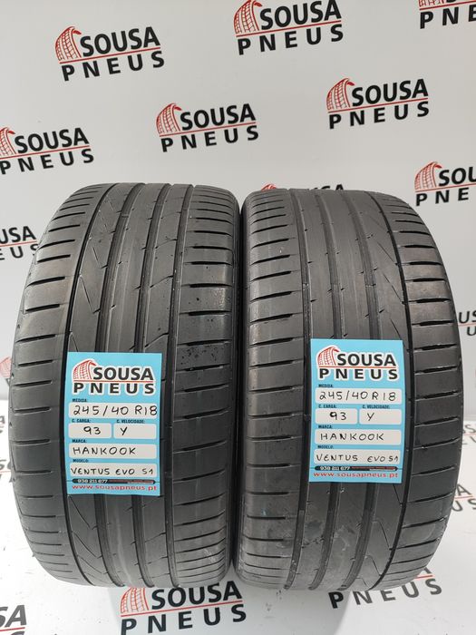 150 Euros 2 pneus 245-40R18 93Y Hankook - Oferta dos Portes