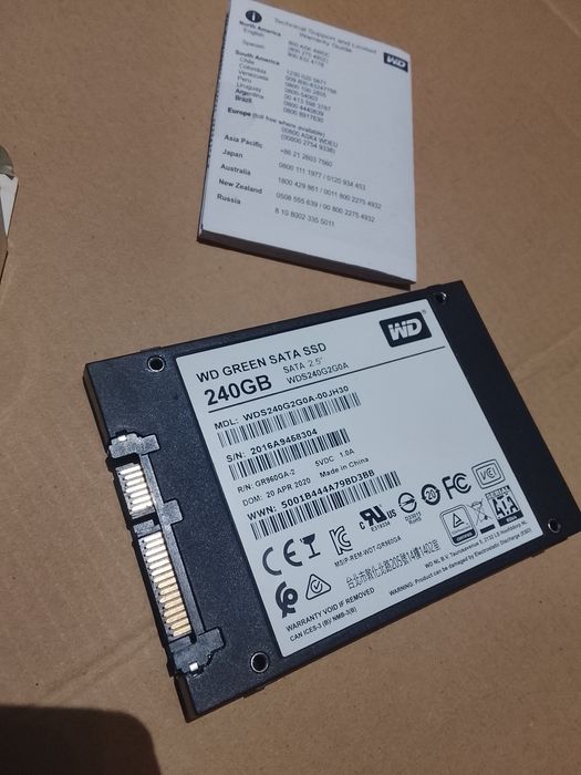 Disco rígido wd green 240gb