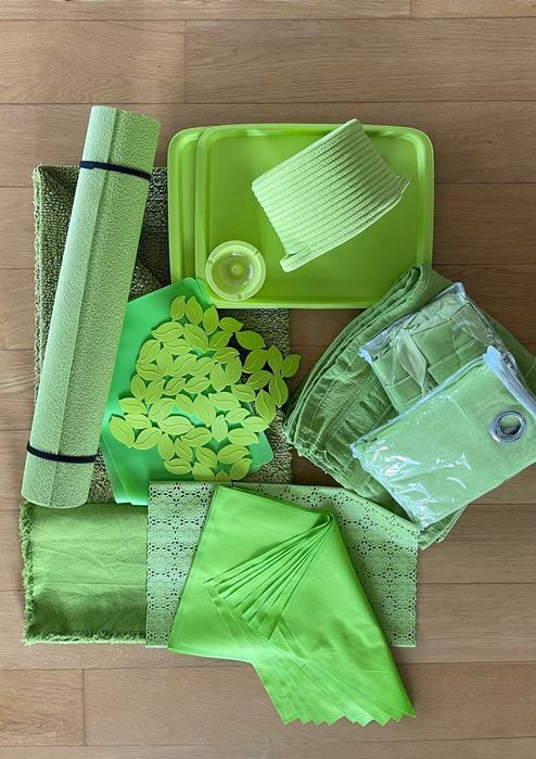 Decoração Verão diversos objetos verde