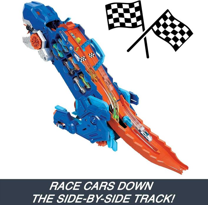 Мега-транспортер Hot Wheels City Неймовірний Ті-рекс 2 в 1 HNG50
