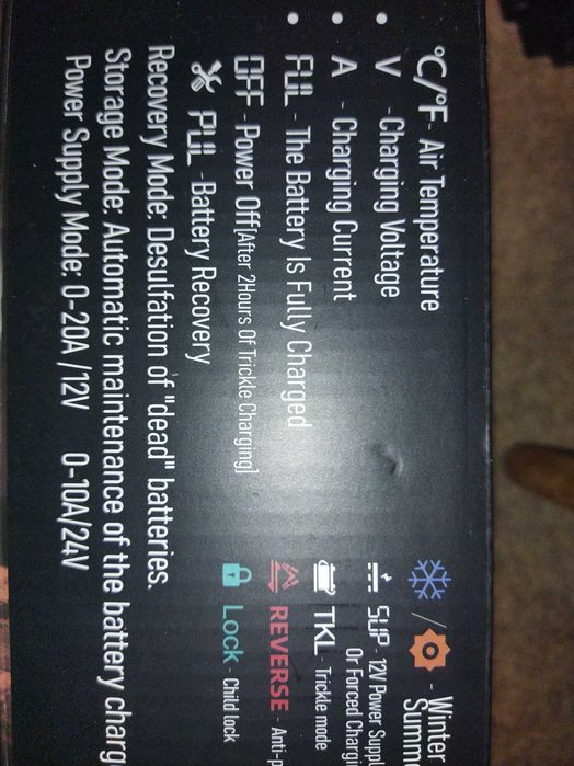 Умное smart зарядное устройство EAFC 12V-20A, 24V10A