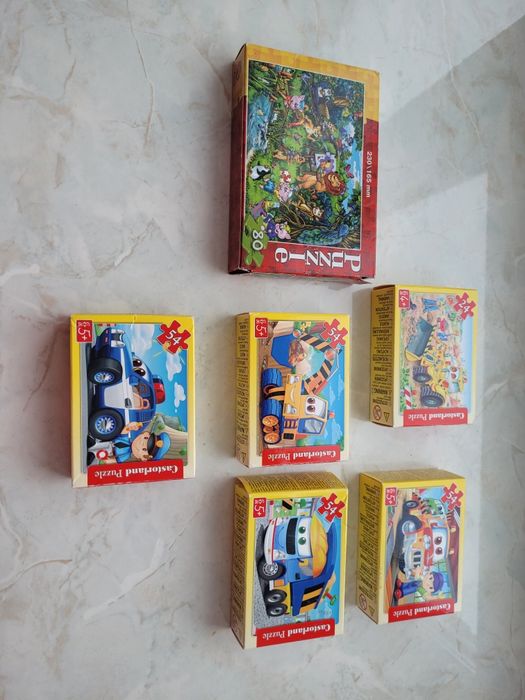 Продам Пазли Пазлы машинки, мультики