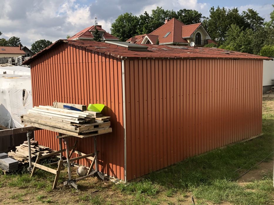 Blaszak garaz magazyn konstukcja z stali nierdzenej. 5,8x3,8m