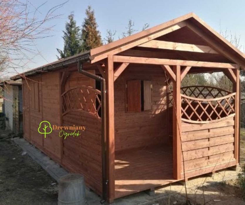Domek Ogrodowy, Altanka z tarasem - Montaż Gratis