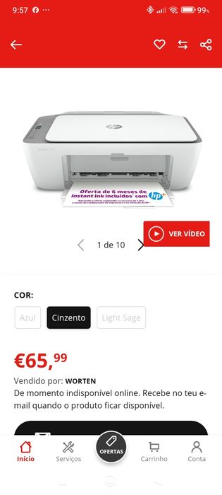 Impressora deskejet 2720e