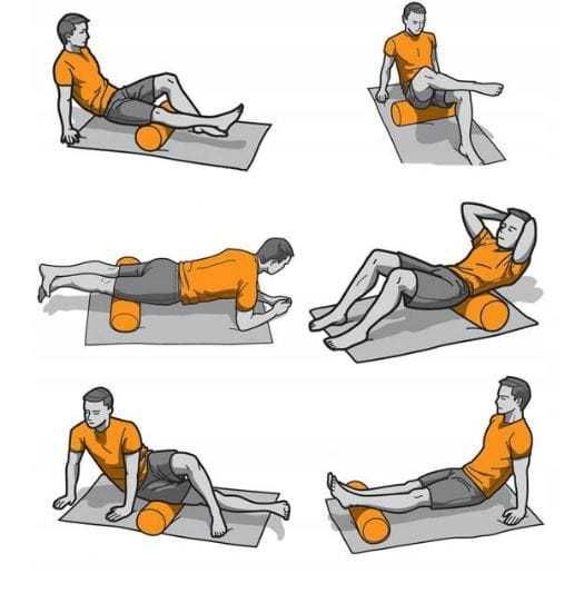 Roller WAŁEK DO MASAŻU z Wypustkami Fitness, Joga, Pilates. 33 x 12 cm