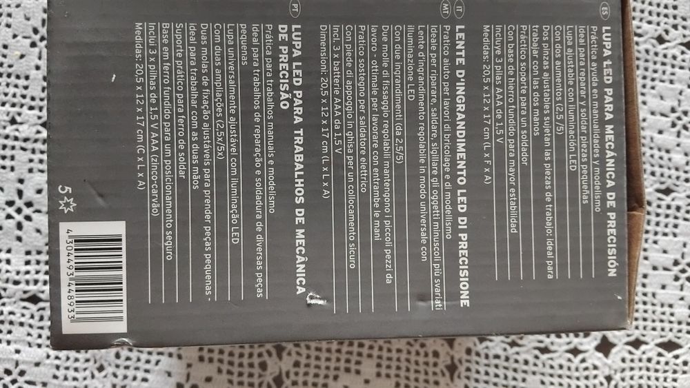 Lupa para trabalhos de precisão