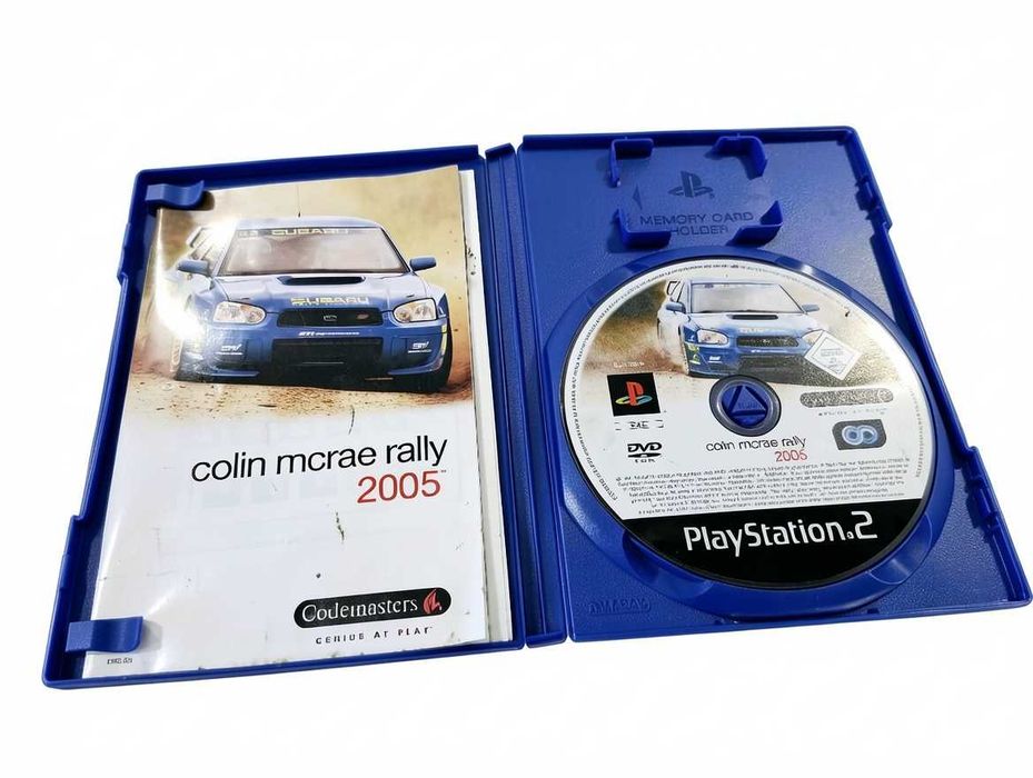 Q118 Gra Gra Na Konsolę Sony PlayStation 2 PS2 Colin McRae Rally 2005 Oryginalna Płyta Z Instrukcją Klasyk Wyścigi Rajdy Samochodowe Codemasters PAL