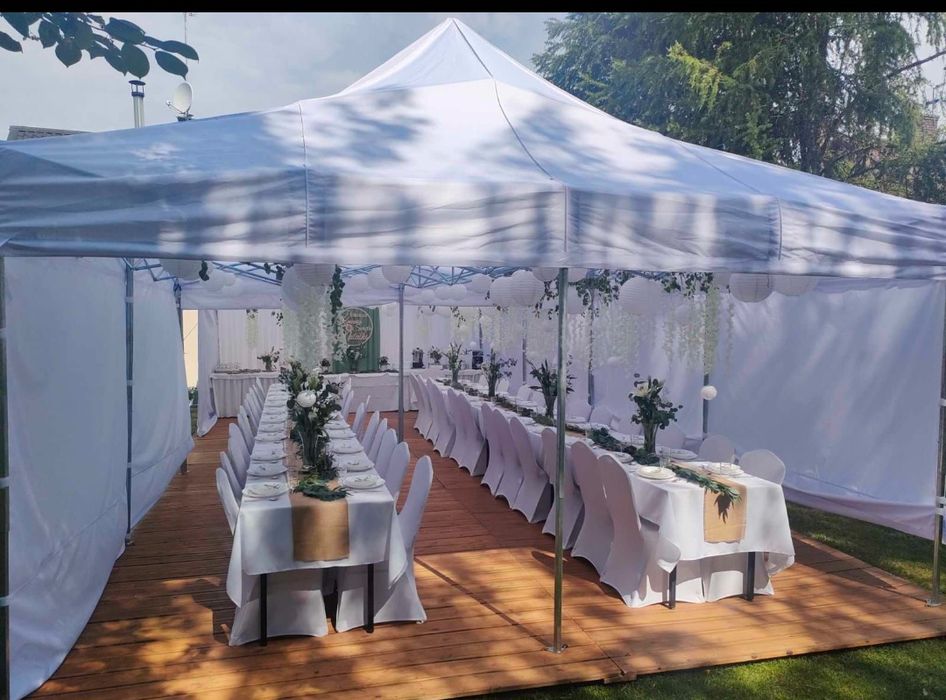 Namioty ogrodowe, wynajem namiotów imprezowych, stoły , krzesła...