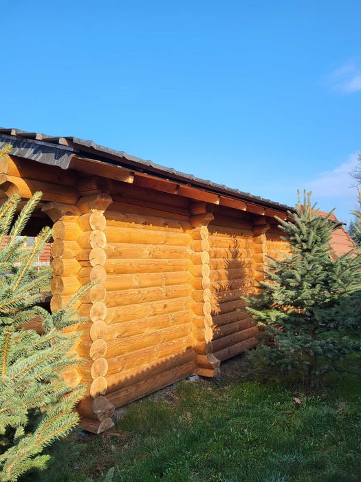 Duża drewniana altana 5,5m x 3m