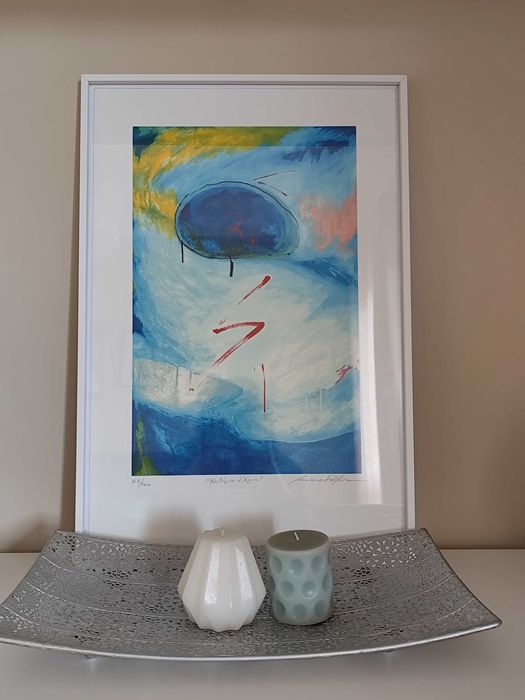 Serigrafia emoldurada Carmo Pólvora - estado novo