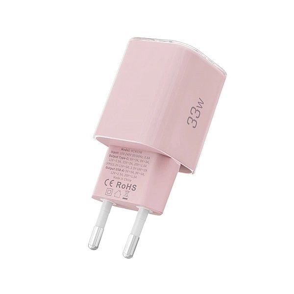 Tech-Protect Ncm33W 2-Port Network Charger Pd33W/Qc3.0 Baby Pink
