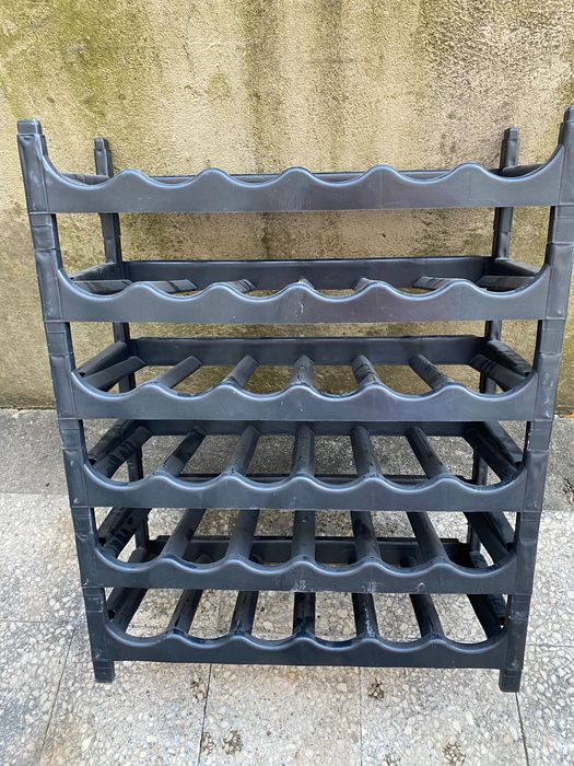 6 Garrafeira plástico empilhavel 6 garrafa cada