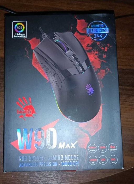 на ремонт або розбор  Ігрова миша Bloody W90 Max (Stone black)