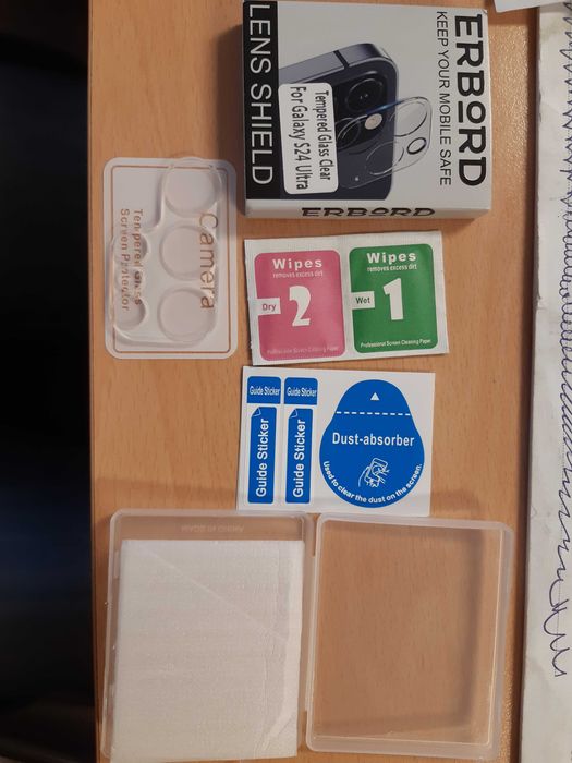 Szkło hartowane ERBORD na tylne obiektywy do Samsung Galaxy S24 Ultra