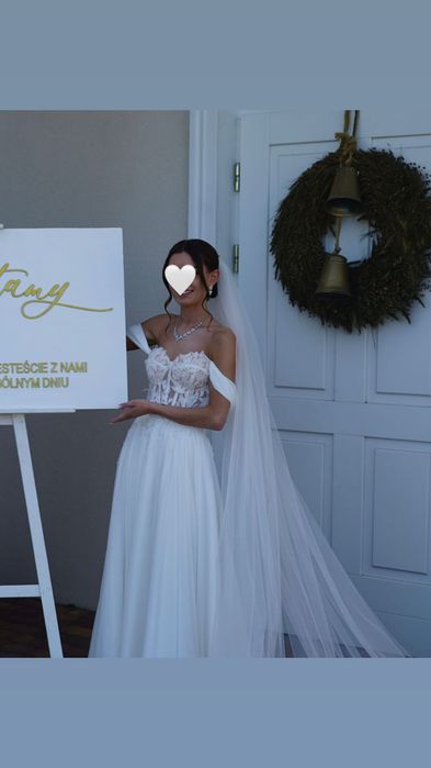 Suknia ślubna, welon