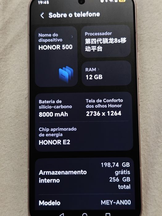 Honor 500 completo