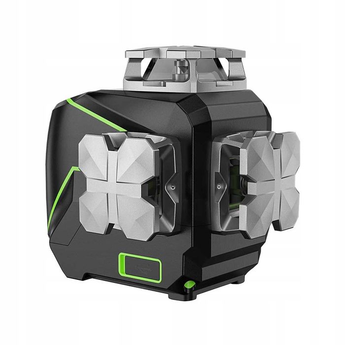 Huepar S03CG-C Laser krzyżowy 12-liniowy, 3 x 360 z ekranem LCD 3D