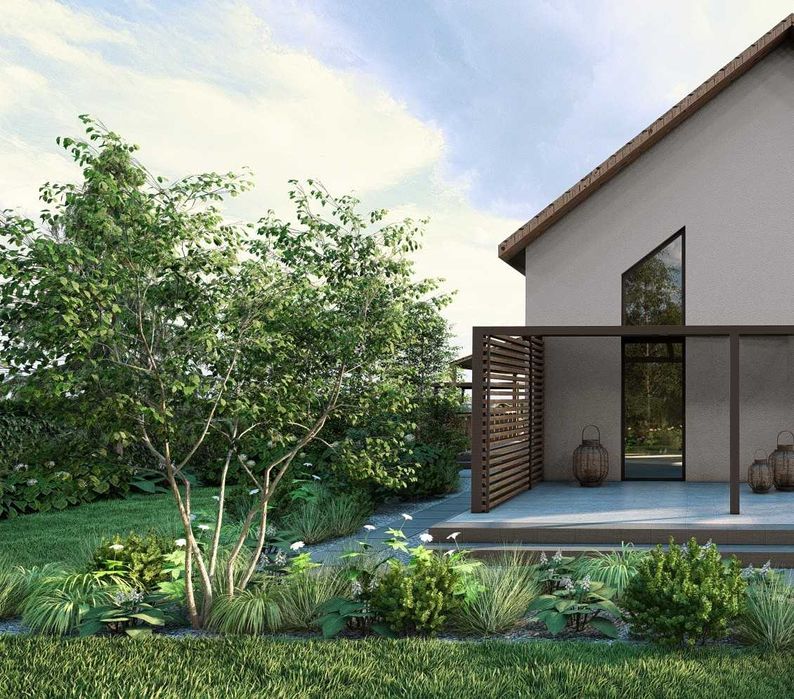 Projektowanie ogrodów/ Projekt ogrodu/Wielkopolska