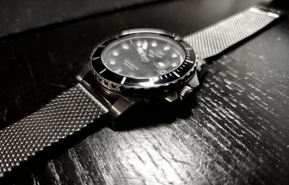 Cronógrafo Sector Diver  450 original em estado novo
Mostrador azul pr