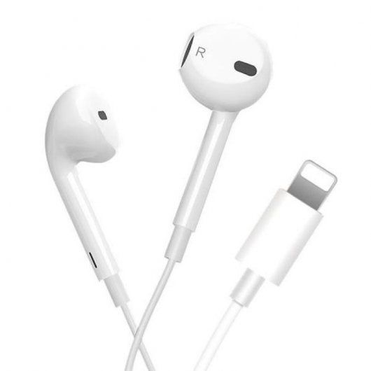 Fones de ouvido XO EP13 Lightning Branco para iPhone