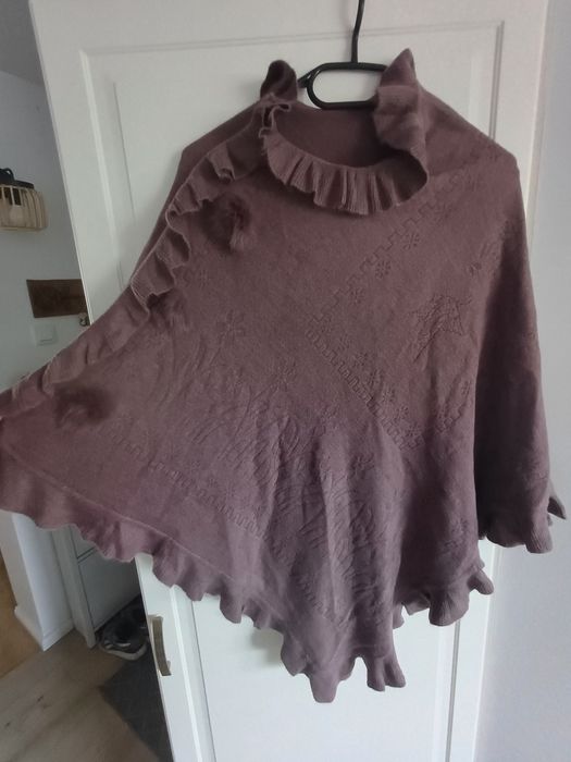 Ponczo fioletowe
